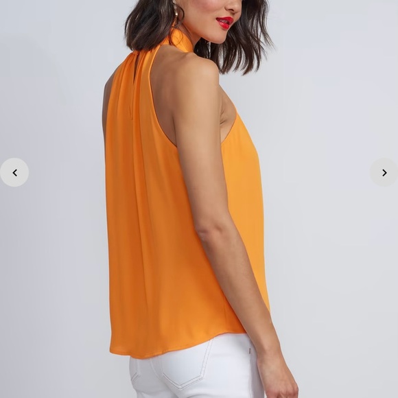 🎊 New New York & Company Sleeveless Twist-Neck Cut Out Top - Picture 3 of 6